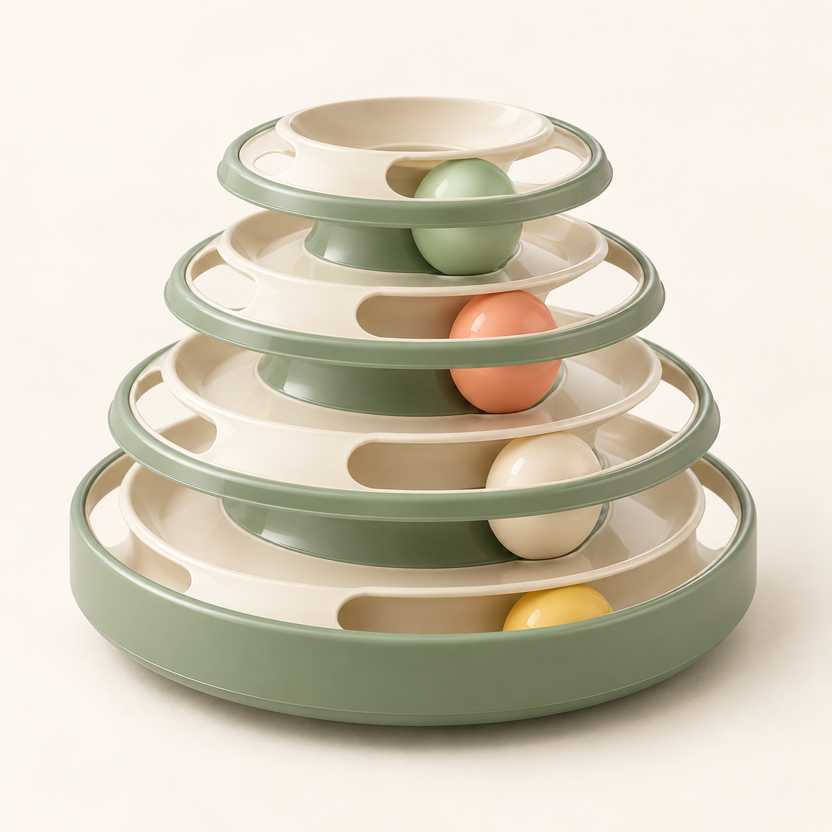 CozyWag four level cat track ball tower