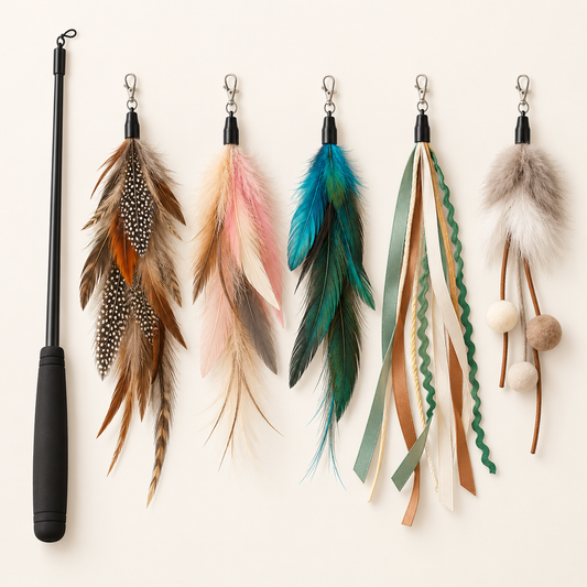 CozyWag cat wand toy set