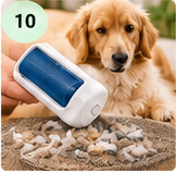 CozyWag pet hair remover used on fabric